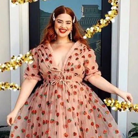 COPY - STRAWBERRY Tulle Sparkles! Pink Ruffles Fairy Tale Dress Kawaii Celebrat… - Picture 2 of 7